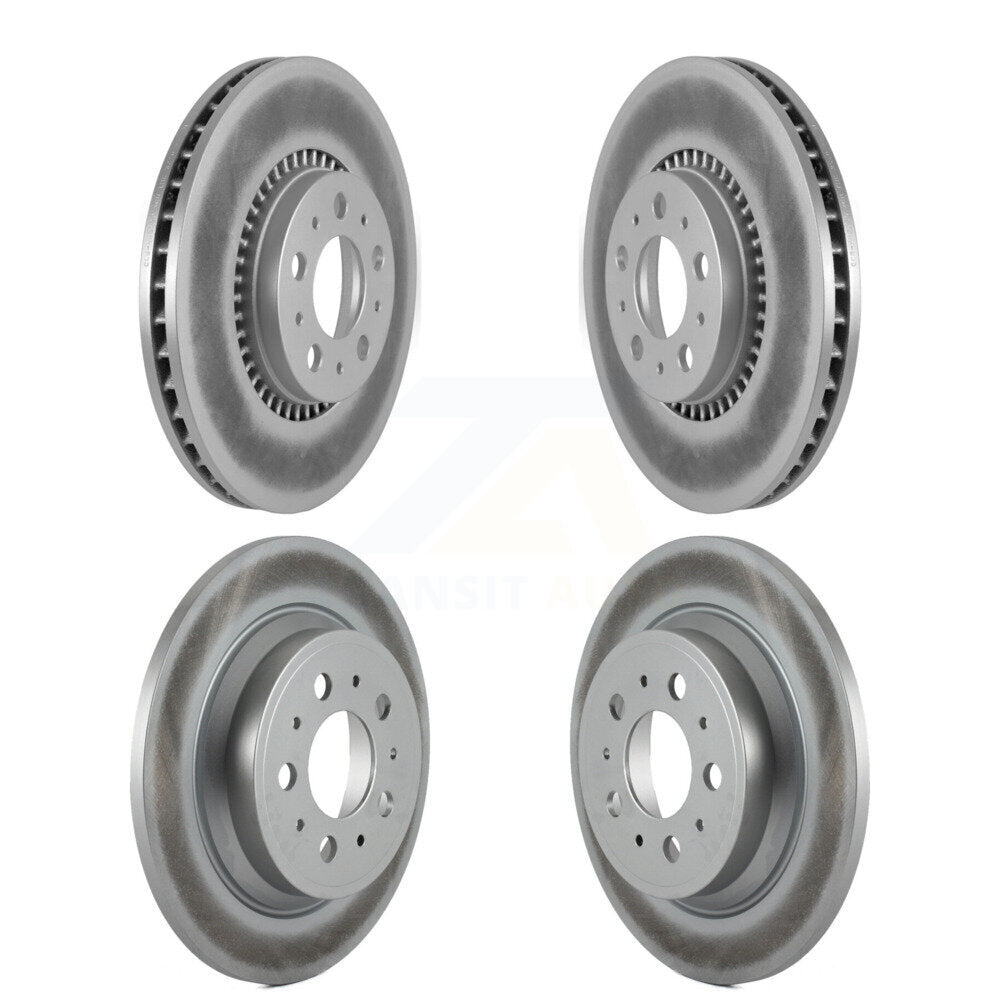 [Avant + Arrière] Kit de disque (revêtu) de frein pour Volvo S60 V70 XC70 S80 KG-100909