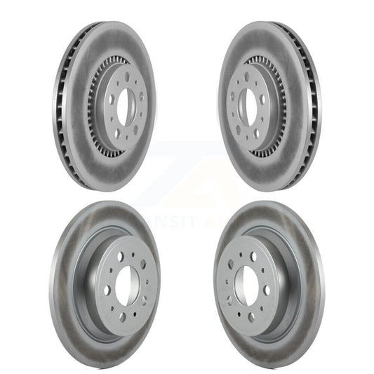 [Avant + Arrière] Kit de disque (revêtu) de frein pour Volvo S60 V70 XC70 S80 KG-100909