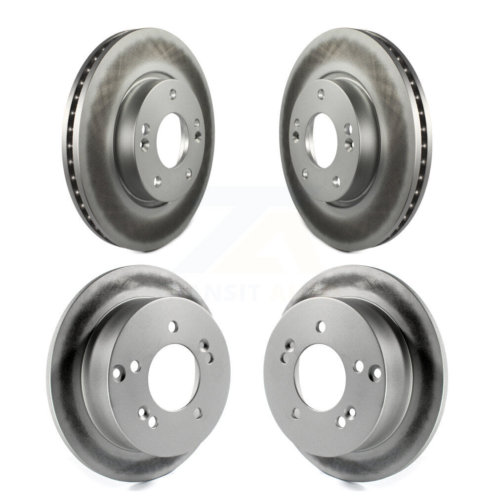 [Avant + Arrière] Kit de disque (revêtu) de frein pour Hyundai Sonata Kia Sportage Tucson Optima Magentis KG-100921