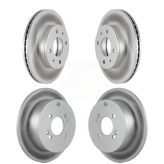 [Avant + Arrière] Kit de disque (revêtu) de frein pour 2006 Hyundai Accent Hatchback KG-100948