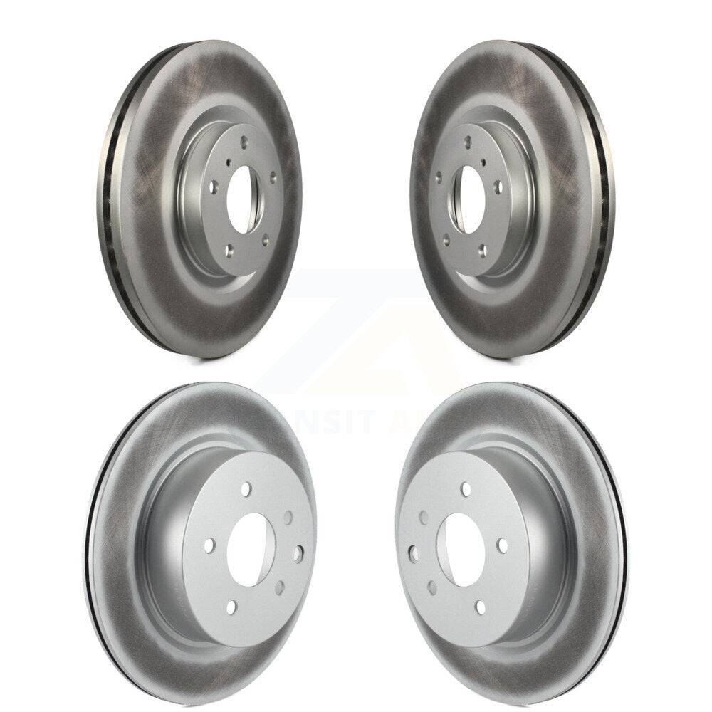 [Avant + Arrière] Kit de disque (revêtu) de frein pour Nissan INFINITI Maxima G37 G35 M35 350Z EX35 370Z G25 M45 Q40 QX50 EX37 KG-100968