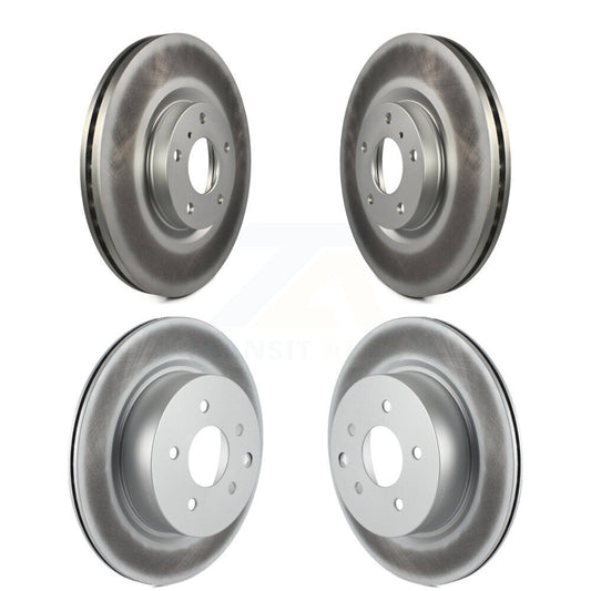 [Avant + Arrière] Kit de disque (revêtu) de frein pour Nissan INFINITI Maxima G37 G35 M35 350Z EX35 370Z G25 M45 Q40 QX50 EX37 KG-100968