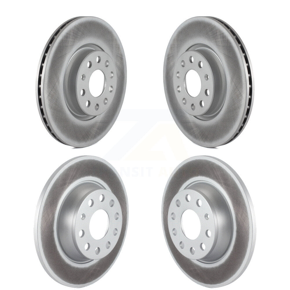 [Avant + Arrière] Kit de disque (revêtu) de frein pour Volkswagen Passat GTI Eos Audi A3 Quattro Golf KG-100995