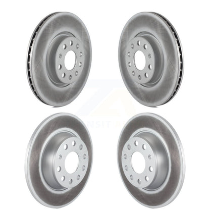 [Avant + Arrière] Kit de disque (revêtu) de frein pour Volkswagen Passat GTI Eos Audi A3 Quattro Golf KG-100995