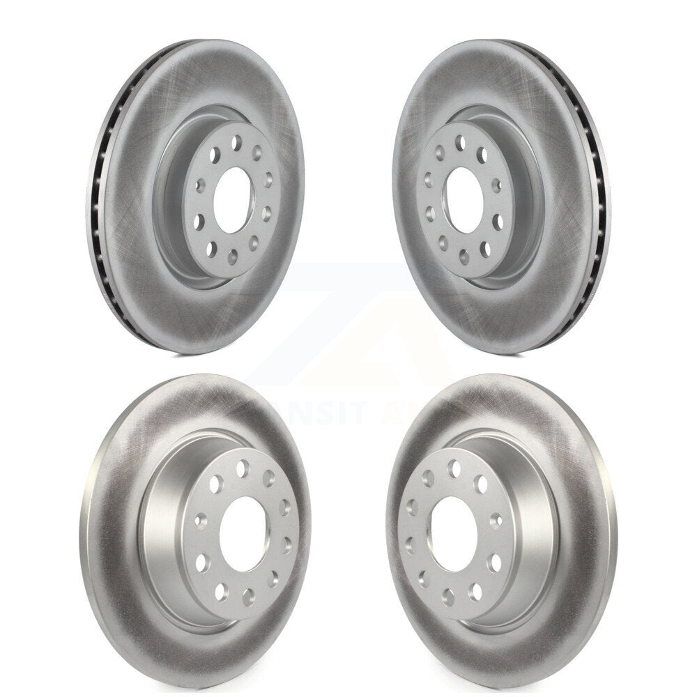 [Avant + Arrière] Kit de disque (revêtu) de frein pour Volkswagen Tiguan CC Passat GTI Audi Q3 Limited A3 Quattro KG-100996