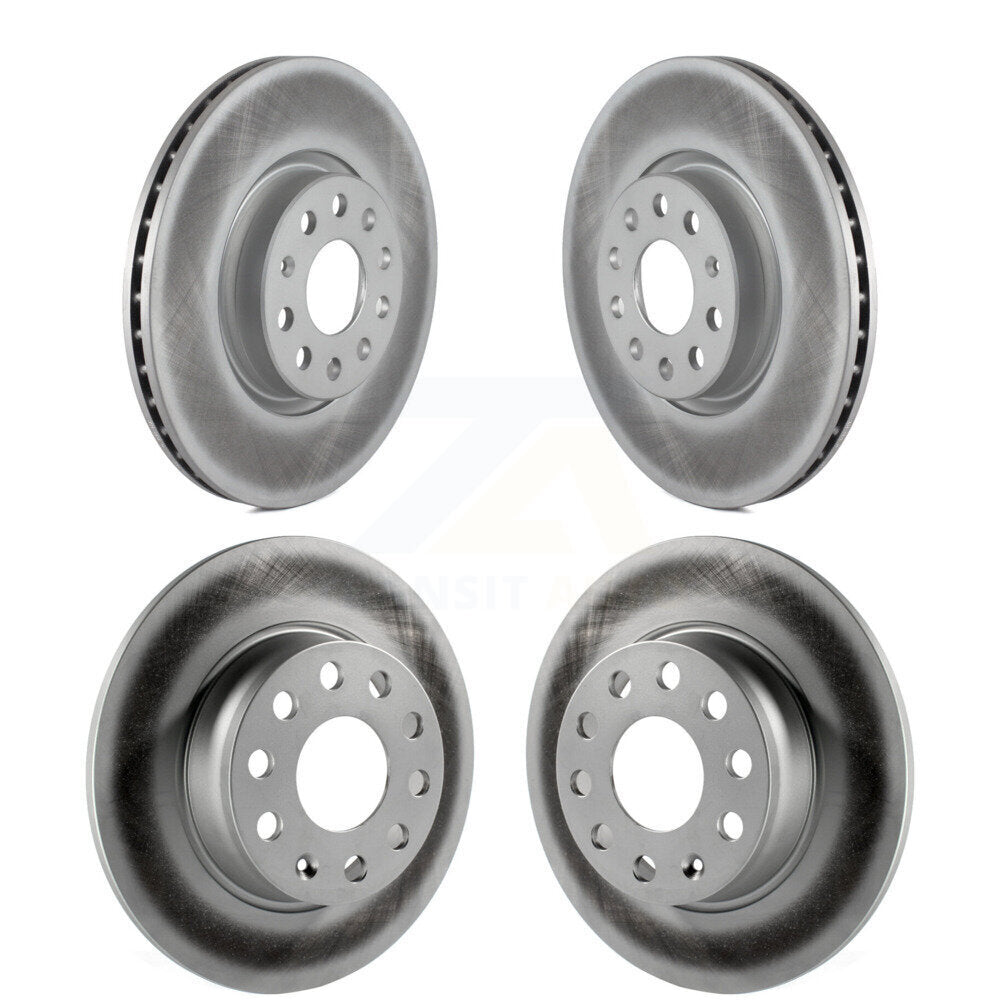 [Avant + Arrière] Kit de disque (revêtu) de frein pour Volkswagen Passat GTI Audi A3 Beetle Quattro Golf Alltrack Sportback e-tron Taos KG-100997