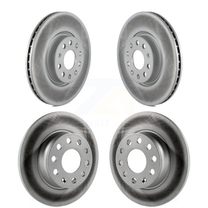 [Avant + Arrière] Kit de disque (revêtu) de frein pour Volkswagen Passat GTI Audi A3 Beetle Quattro Golf Alltrack Sportback e-tron Taos KG-100997