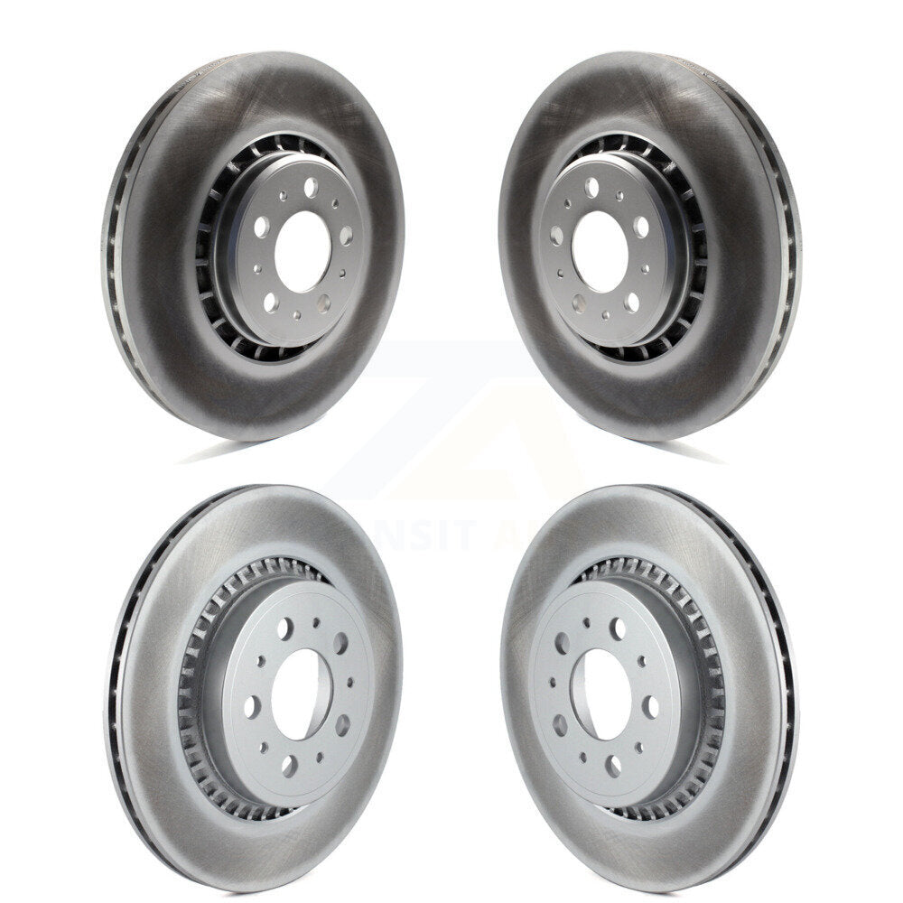 [Avant + Arrière] Kit de disque (revêtu) de frein pour 2003-2014 Volvo XC90 avec 336mm Diameter Rotor KG-101005
