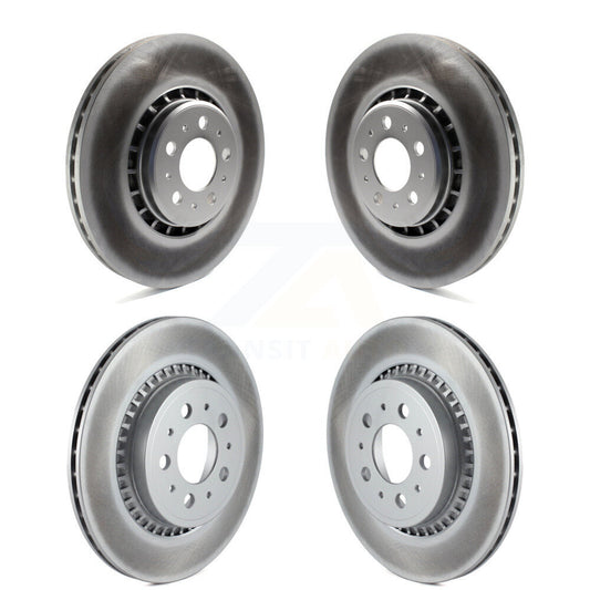 [Avant + Arrière] Kit de disque (revêtu) de frein pour 2003-2014 Volvo XC90 avec 336mm Diameter Rotor KG-101005