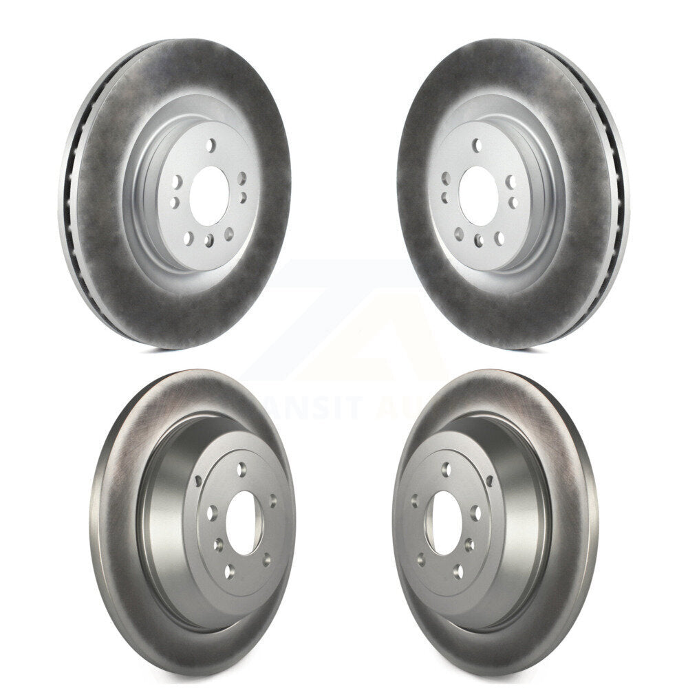 [Avant + Arrière] Kit de disque (revêtu) de frein pour 2007-2009 Mercedes-Benz ML320 avec 350mm Diameter Rotor KG-101008