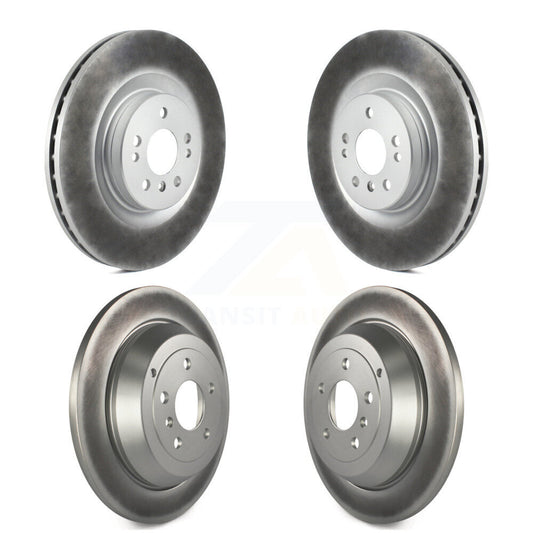 [Avant + Arrière] Kit de disque (revêtu) de frein pour 2007-2009 Mercedes-Benz ML320 avec 350mm Diameter Rotor KG-101008