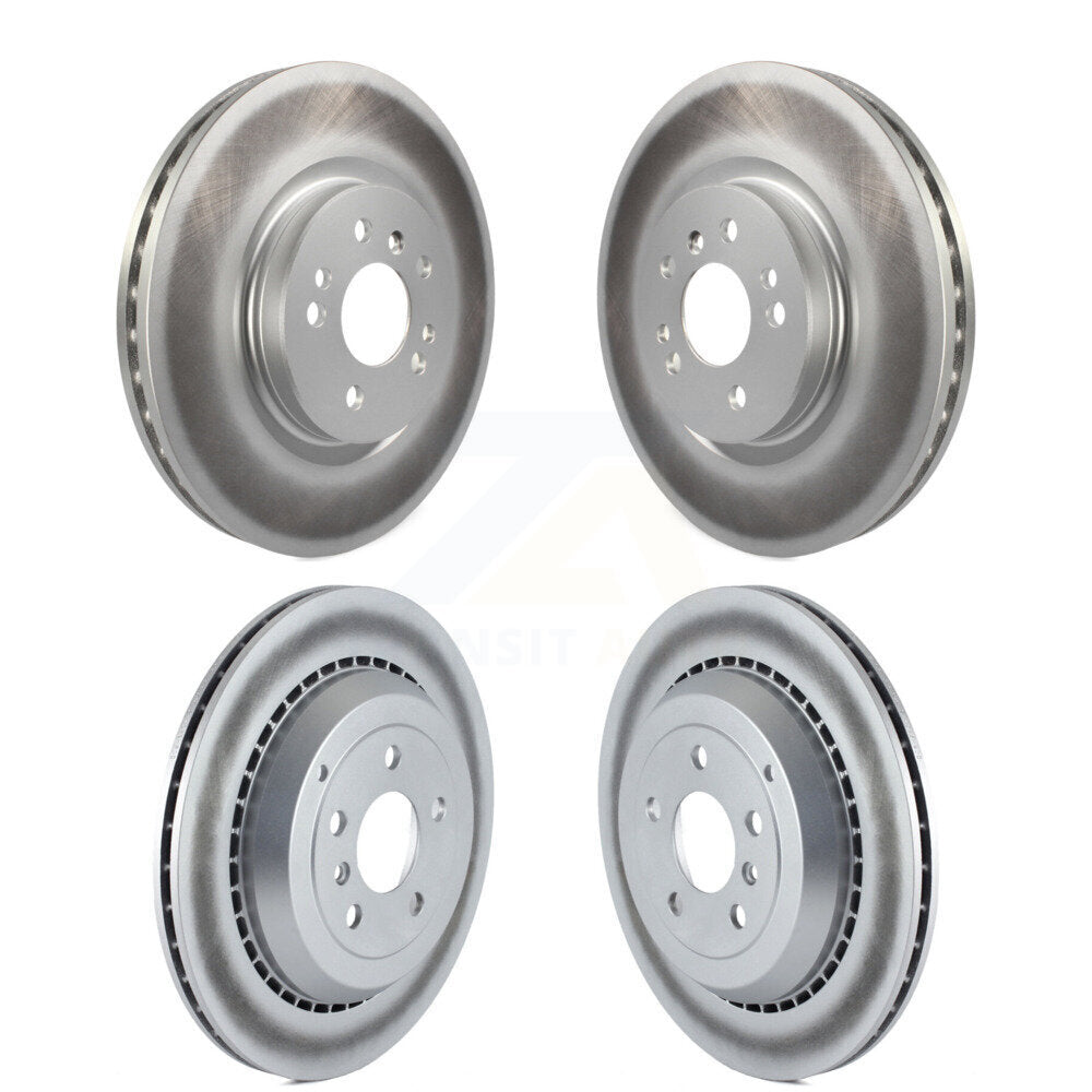 [Avant + Arrière] Kit de disque (revêtu) de frein pour Mercedes-Benz R350 ML500 R500 R320 avec Vented Rotor KG-101009