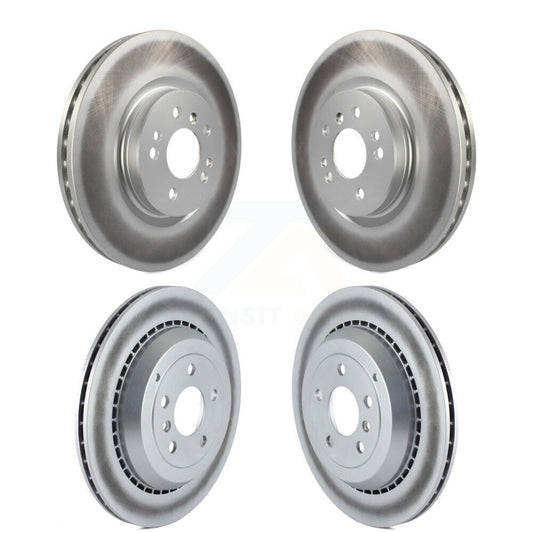 [Avant + Arrière] Kit de disque (revêtu) de frein pour Mercedes-Benz R350 ML500 R500 R320 avec Vented Rotor KG-101009