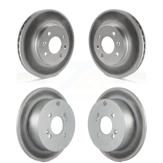 [Avant + Arrière] Kit de disque (revêtu) de frein pour Hyundai Accent Kia Rio Rio5 KG-101011 par Genius