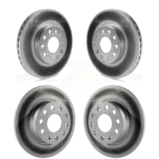 [Avant + Arrière] Kit de disque (revêtu) de frein pour Volkswagen Audi Beetle A3 Golf SportWagen Quattro e-Golf Taos KG-101016