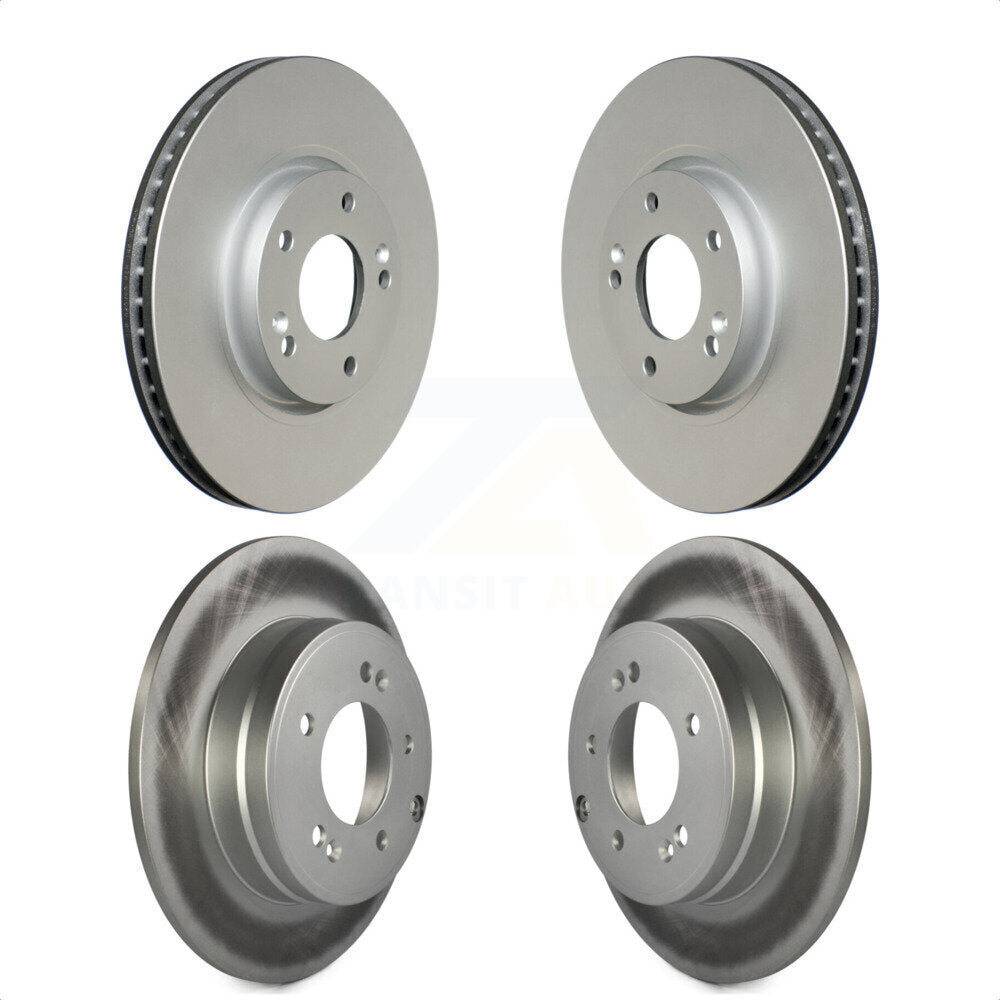 [Avant + Arrière] Kit de disque (revêtu) de frein pour Hyundai Sonata Kia Optima KG-101019 par Genius