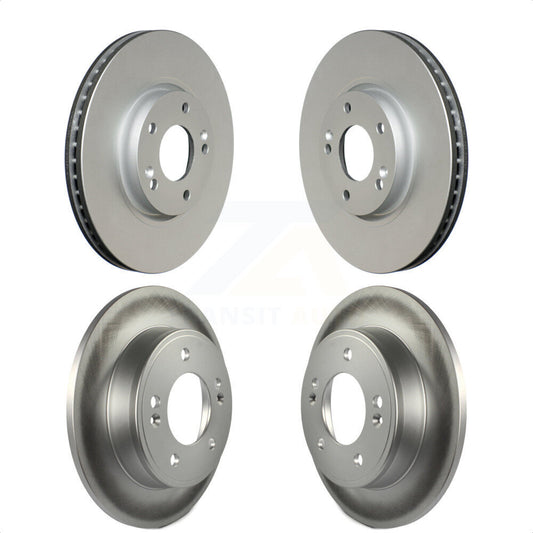 [Avant + Arrière] Kit de disque (revêtu) de frein pour Kia Forte Hyundai Veloster Forte5 Koup KG-101022 par Genius