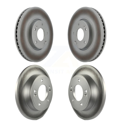 [Avant + Arrière] Kit de disque (revêtu) de frein pour Kia Forte Hyundai Veloster Forte5 Koup KG-101022
