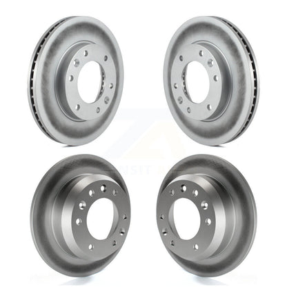 [Avant + Arrière] Kit de disque (revêtu) de frein pour Kia Sedona Hyundai Entourage KG-101025