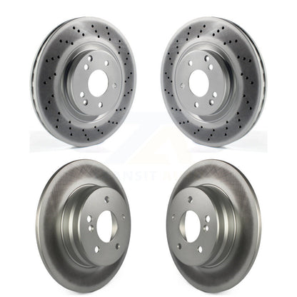 [Avant + Arrière] Kit de disque (revêtu) de frein pour Mercedes-Benz C230 CLK350 SLK350 C320 SLK280 SLK300 KG-101045
