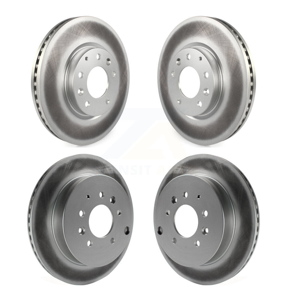 [Avant + Arrière] Kit de disque (revêtu) de frein pour Ford Edge Mazda CX-7 Lincoln MKX KG-101046