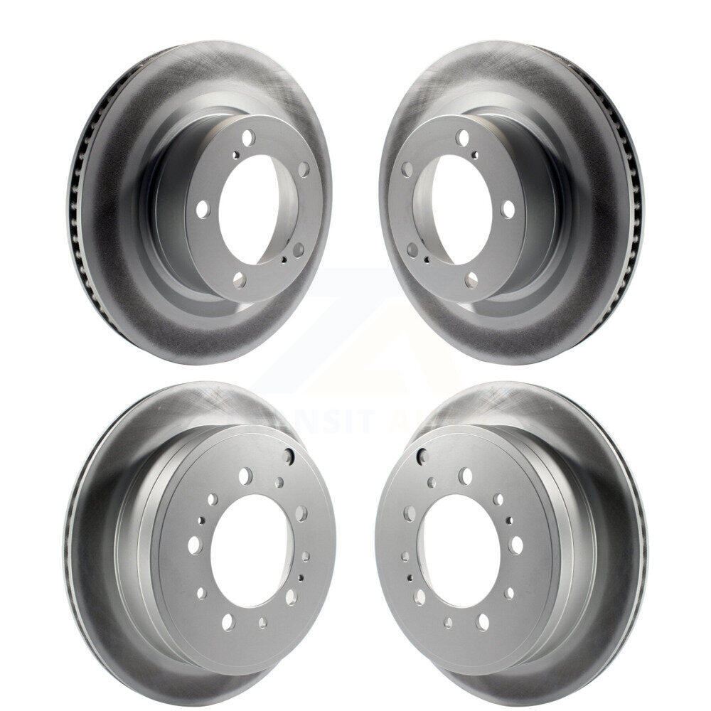 [Avant + Arrière] Kit de disque (revêtu) de frein pour Toyota Tundra Sequoia Lexus LX570 Land Cruiser KG-101060