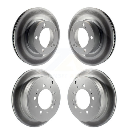 [Avant + Arrière] Kit de disque (revêtu) de frein pour Toyota Tundra Sequoia Lexus LX570 Land Cruiser KG-101060