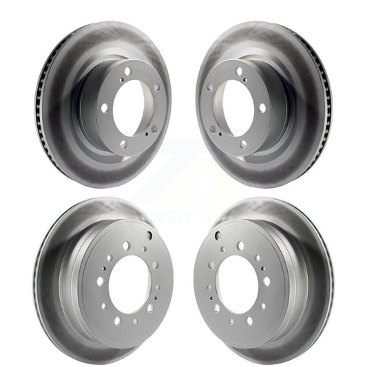 [Avant + Arrière] Kit de disque (revêtu) de frein pour Toyota Tundra Sequoia Lexus LX570 Land Cruiser KG-101060