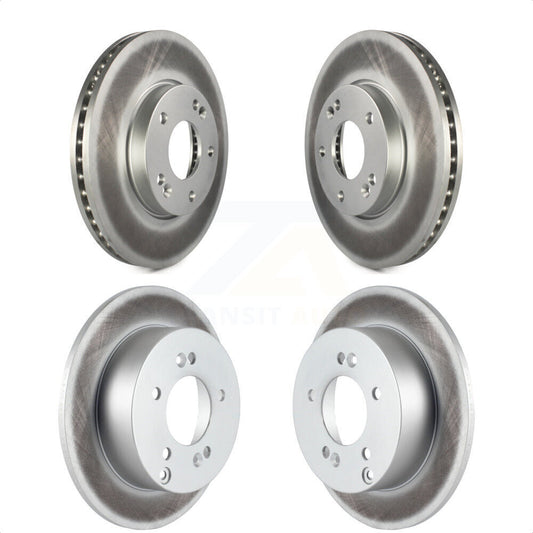 [Avant + Arrière] Kit de disque (revêtu) de frein pour 2007-2009 Kia Rondo KG-101065 par Genius