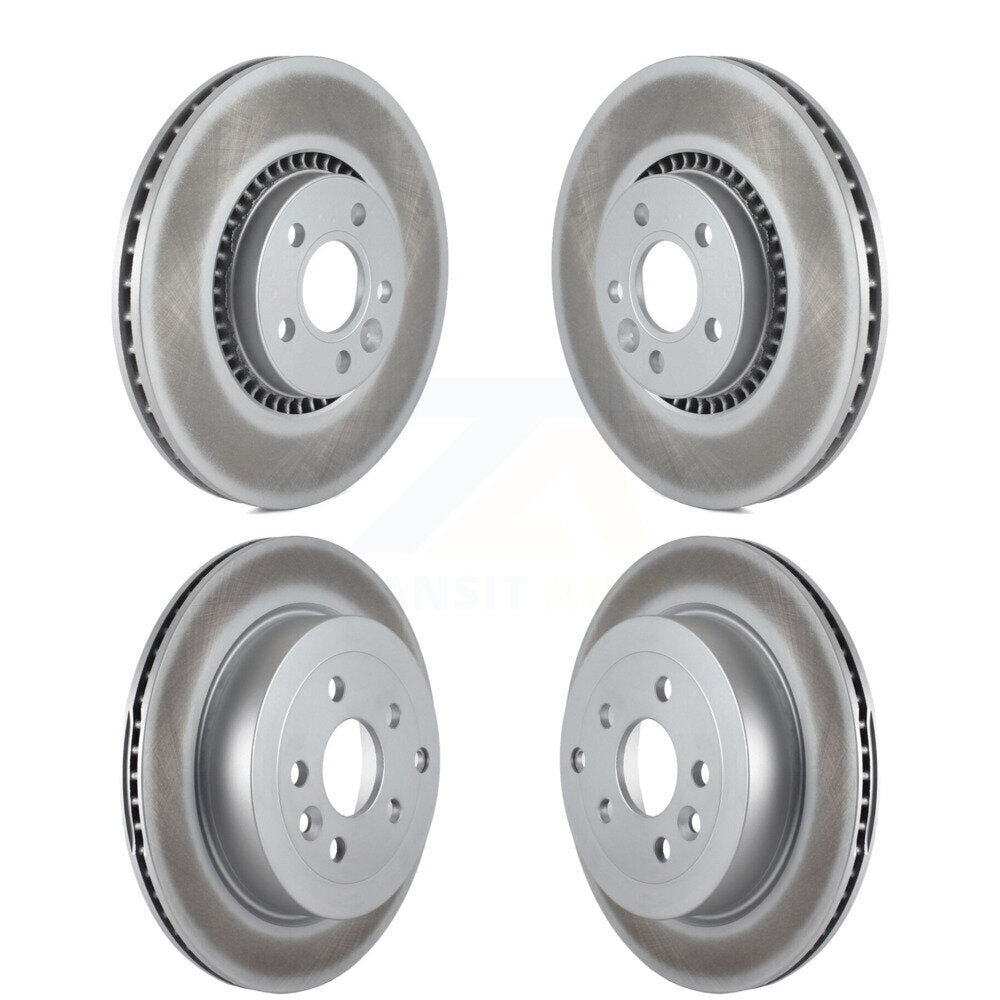 [Avant + Arrière] Kit de disque (revêtu) de frein pour 2008-2012 Land Rover LR2 KG-101089