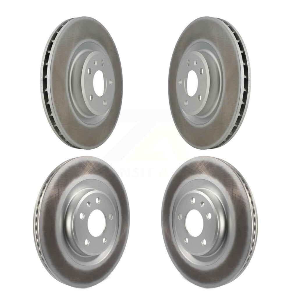 [Avant + Arrière] Kit de disque (revêtu) de frein pour Audi Q5 Porsche Macan A6 Quattro S4 S5 A7 KG-101106