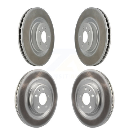 [Avant + Arrière] Kit de disque (revêtu) de frein pour Audi Q5 Porsche Macan A6 Quattro S4 S5 A7 KG-101106