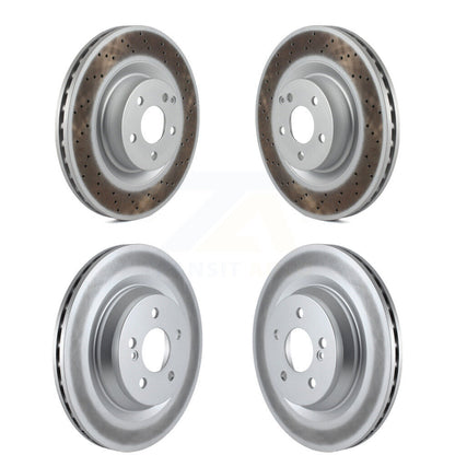 [Avant + Arrière] Kit de disque (revêtu) de frein pour Mercedes-Benz S550 SL550 CL550 S600 S400 S350 CL600 S450 KG-101118