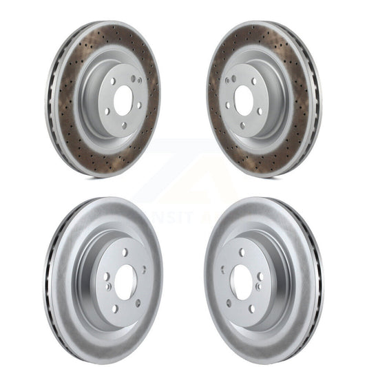 [Avant + Arrière] Kit de disque (revêtu) de frein pour Mercedes-Benz S550 SL550 CL550 S600 S400 S350 CL600 S450 KG-101118