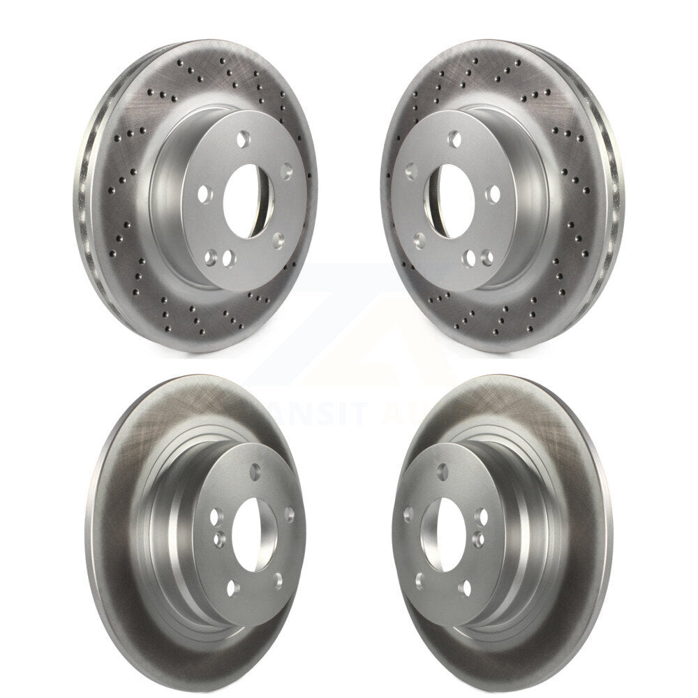 [Avant + Arrière] Kit de disque (revêtu) de frein pour Mercedes-Benz C300 C250 C230 KG-101129