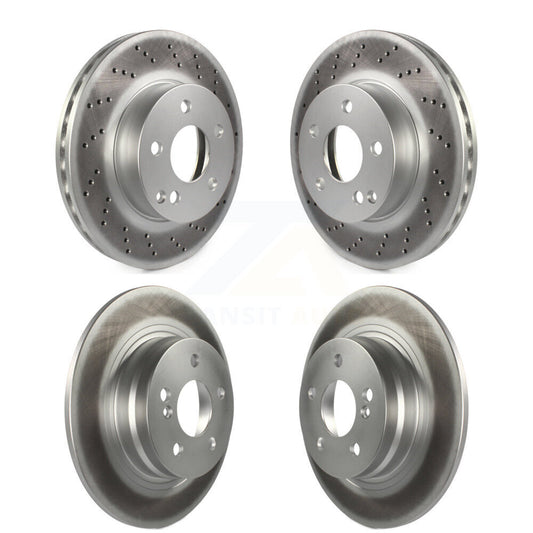 [Avant + Arrière] Kit de disque (revêtu) de frein pour Mercedes-Benz C300 C250 C230 KG-101129