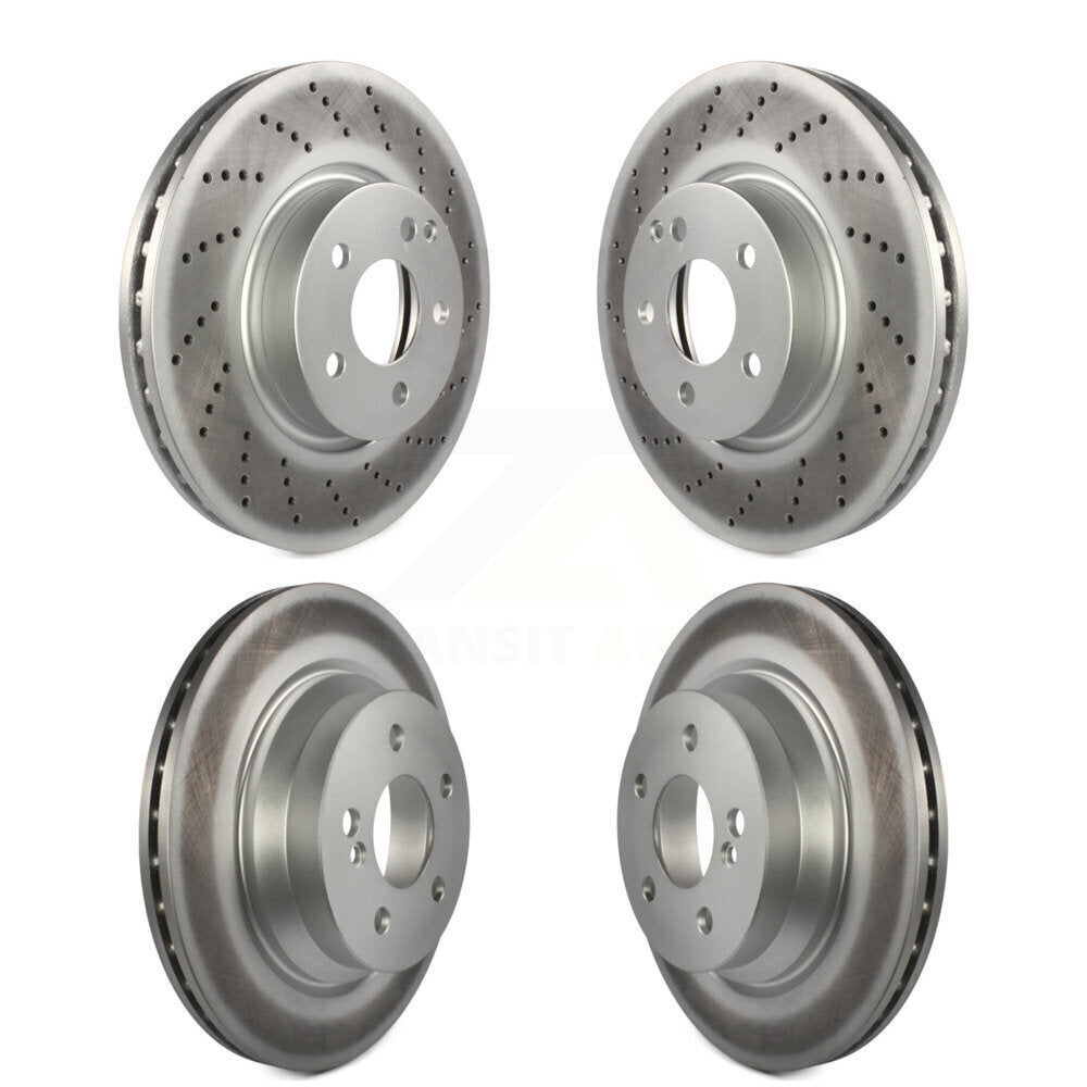[Avant + Arrière] Kit de disque (revêtu) de frein pour Mercedes-Benz E350 E400 avec 322mm Diameter Rotor KG-101133