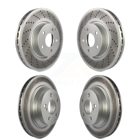 [Avant + Arrière] Kit de disque (revêtu) de frein pour Mercedes-Benz E350 E400 avec 322mm Diameter Rotor KG-101133