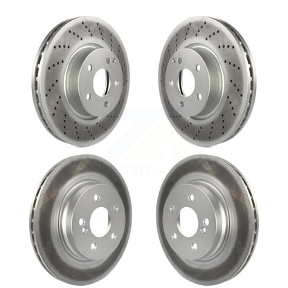 [Avant + Arrière] Kit de disque (revêtu) de frein pour Mercedes-Benz E350 C300 C350 KG-101134