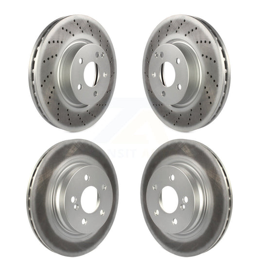 [Avant + Arrière] Kit de disque (revêtu) de frein pour Mercedes-Benz E350 C300 C350 KG-101134