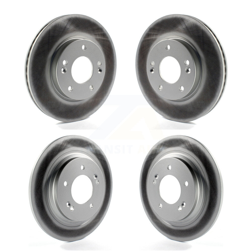 [Avant + Arrière] Kit de disque (revêtu) de frein pour Hyundai Elantra GT Kia Forte Forte5 avec Electric Parking KG-101141