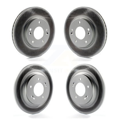 [Avant + Arrière] Kit de disque (revêtu) de frein pour Hyundai Elantra GT Kia Forte Forte5 avec Electric Parking KG-101141