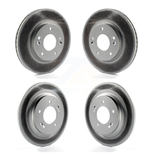 [Avant + Arrière] Kit de disque (revêtu) de frein pour Hyundai Elantra GT Kia Forte Forte5 avec Electric Parking KG-101141