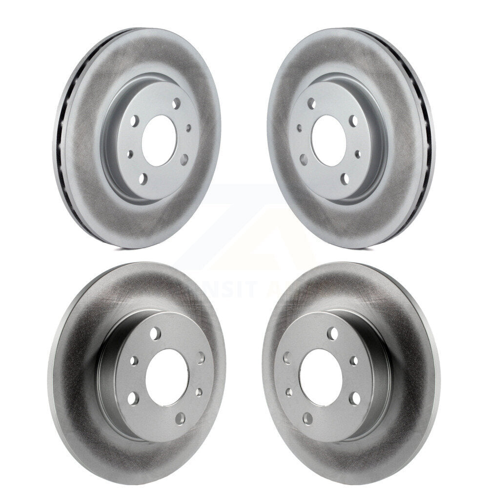 [Avant + Arrière] Kit de disque (revêtu) de frein pour 2012-2017 Fiat 500 Naturally Aspirated KG-101153