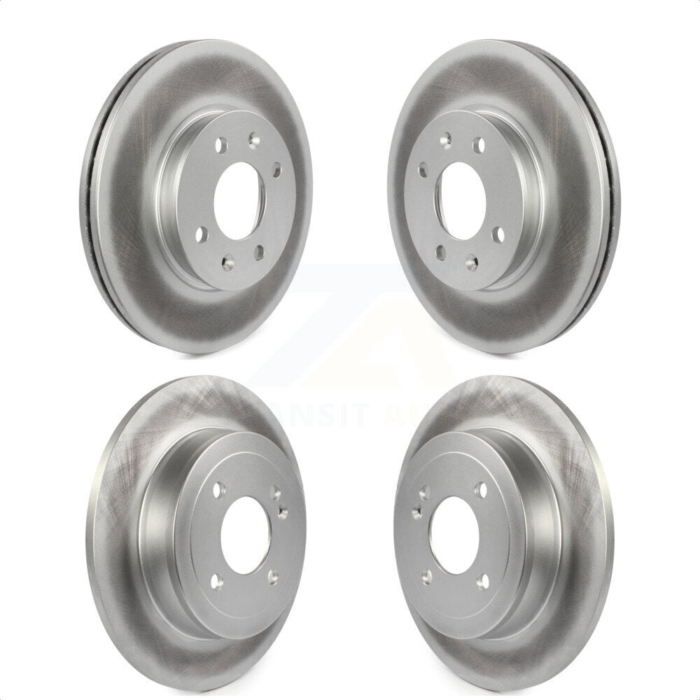 [Avant + Arrière] Kit de disque (revêtu) de frein pour Hyundai Accent Kia Rio KG-101156 par Genius