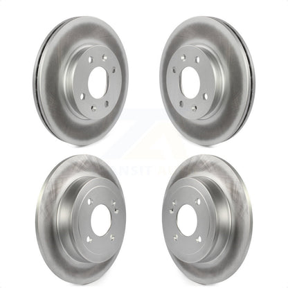 [Avant + Arrière] Kit de disque (revêtu) de frein pour Hyundai Accent Kia Rio KG-101156 par Genius