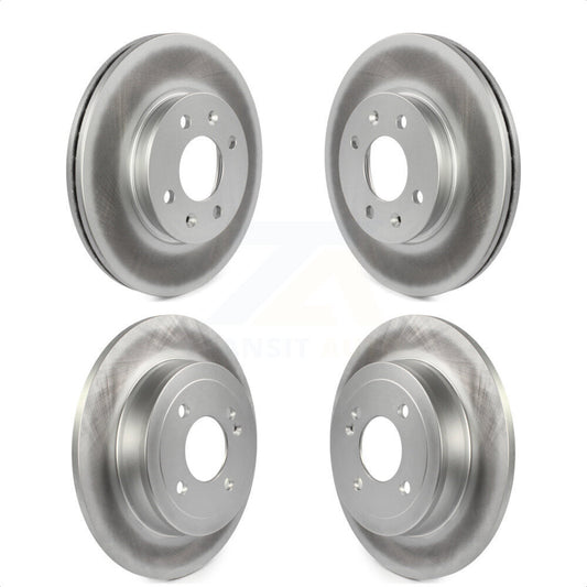 [Avant + Arrière] Kit de disque (revêtu) de frein pour Hyundai Accent Kia Rio KG-101156 par Genius