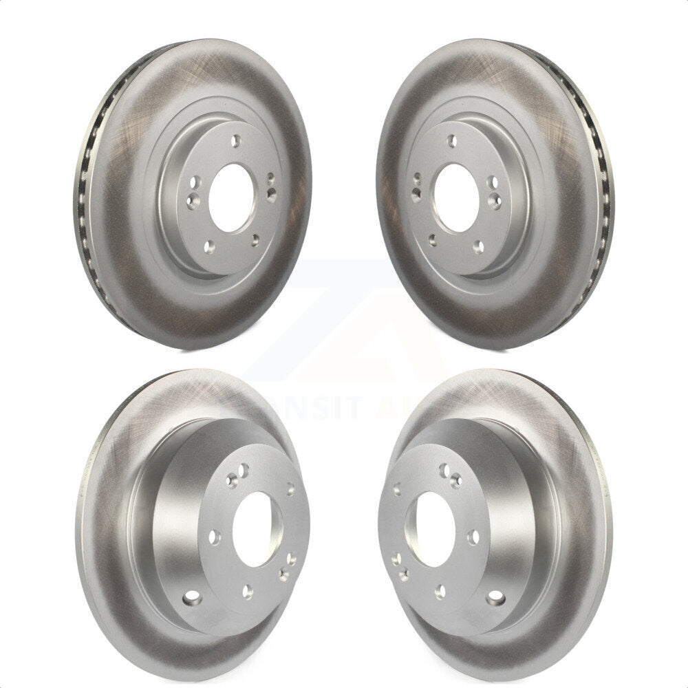 [Avant + Arrière] Kit de disque (revêtu) de frein pour Kia Sorento Hyundai Santa Fe Sport XL KG-101160 par Genius