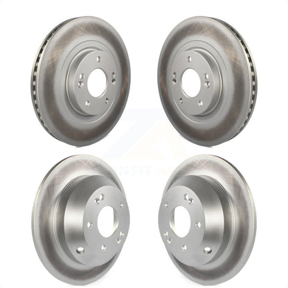 [Avant + Arrière] Kit de disque (revêtu) de frein pour Kia Sorento Hyundai Santa Fe Sport XL KG-101160 par Genius