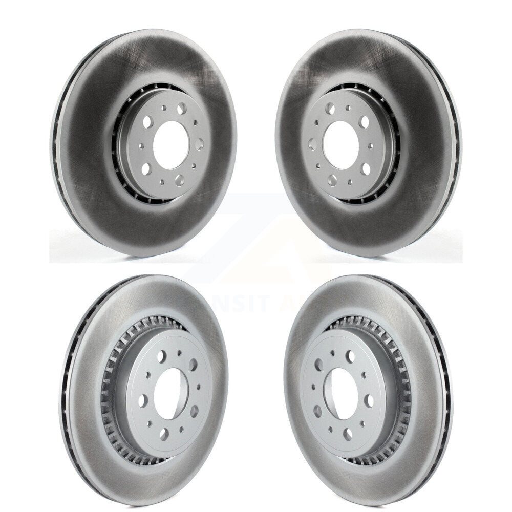 [Avant + Arrière] Kit de disque (revêtu) de frein pour 2003-2014 Volvo XC90 avec 328mm Diameter Rotor KG-101169